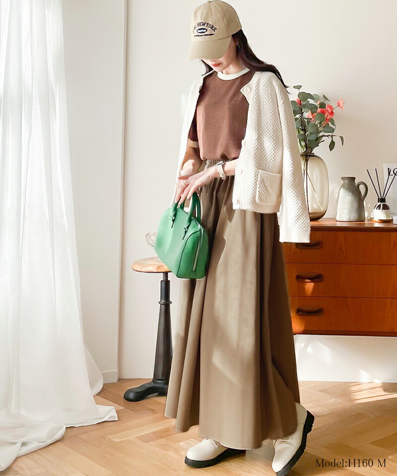 《java ジャバコラボ》 ボトムス スカート レディース ふんわり ボリューム たっぷり ギャザーフレア Aライン ドレープ ロング丈 | classicalelf | 06