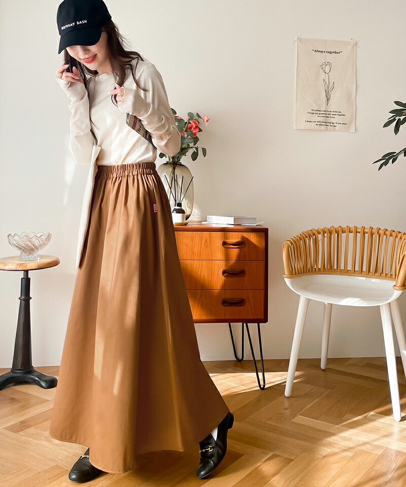 《java ジャバコラボ》 ボトムス スカート レディース ふんわり ボリューム たっぷり ギャザーフレア Aライン ドレープ ロング丈 | classicalelf | 14