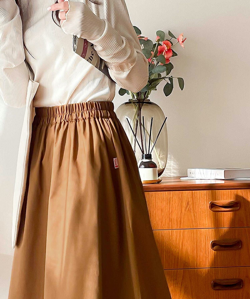 《java ジャバコラボ》 ボトムス スカート レディース ふんわり ボリューム たっぷり ギャザーフレア Aライン ドレープ ロング丈 | classicalelf | 15