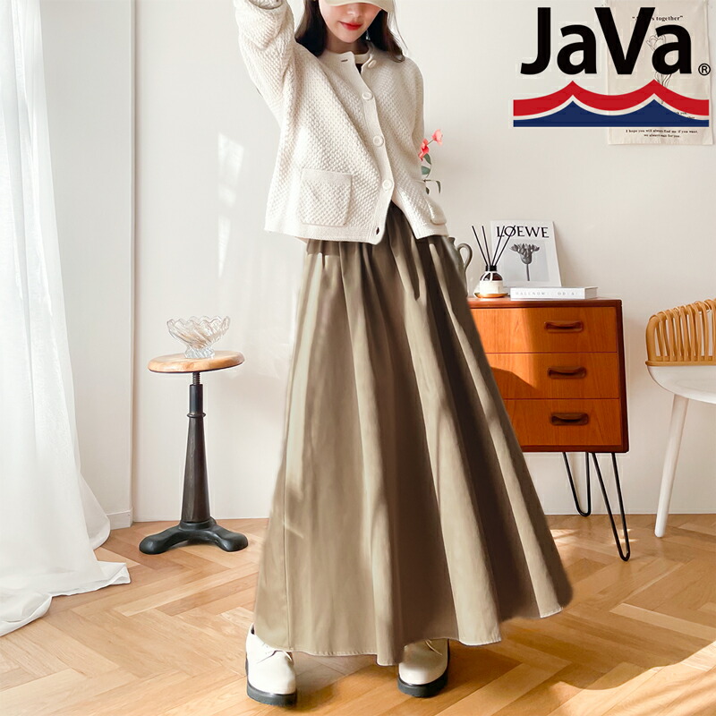《java ジャバコラボ》 ボトムス スカート レディース ふんわり ボリューム たっぷり ギャザーフレア Aライン ドレープ ロング丈 | classicalelf | 18