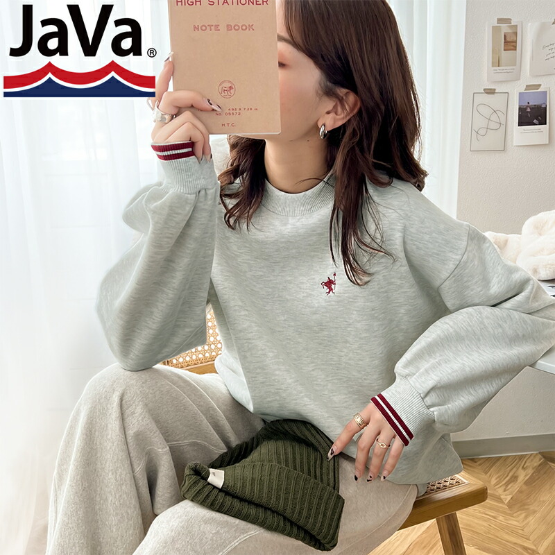 java ジャバコラボ》 送料無料 トップス スウェット レディース