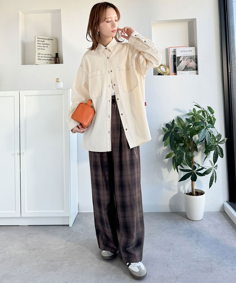 《java ジャバコラボ》 デニムシャツ レディース 大きいサイズ トップス シャツ ビックポケット 綿100% デザイン性 実用性 羽織り 万能シャツ | classicalelf | 04