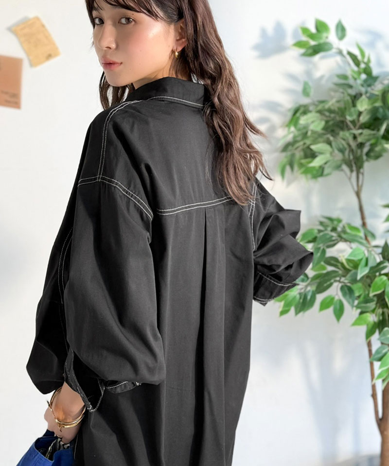 《java ジャバコラボ》 デニムシャツ レディース 大きいサイズ トップス シャツ ビックポケット 綿100% デザイン性 実用性 羽織り 万能シャツ | classicalelf | 09