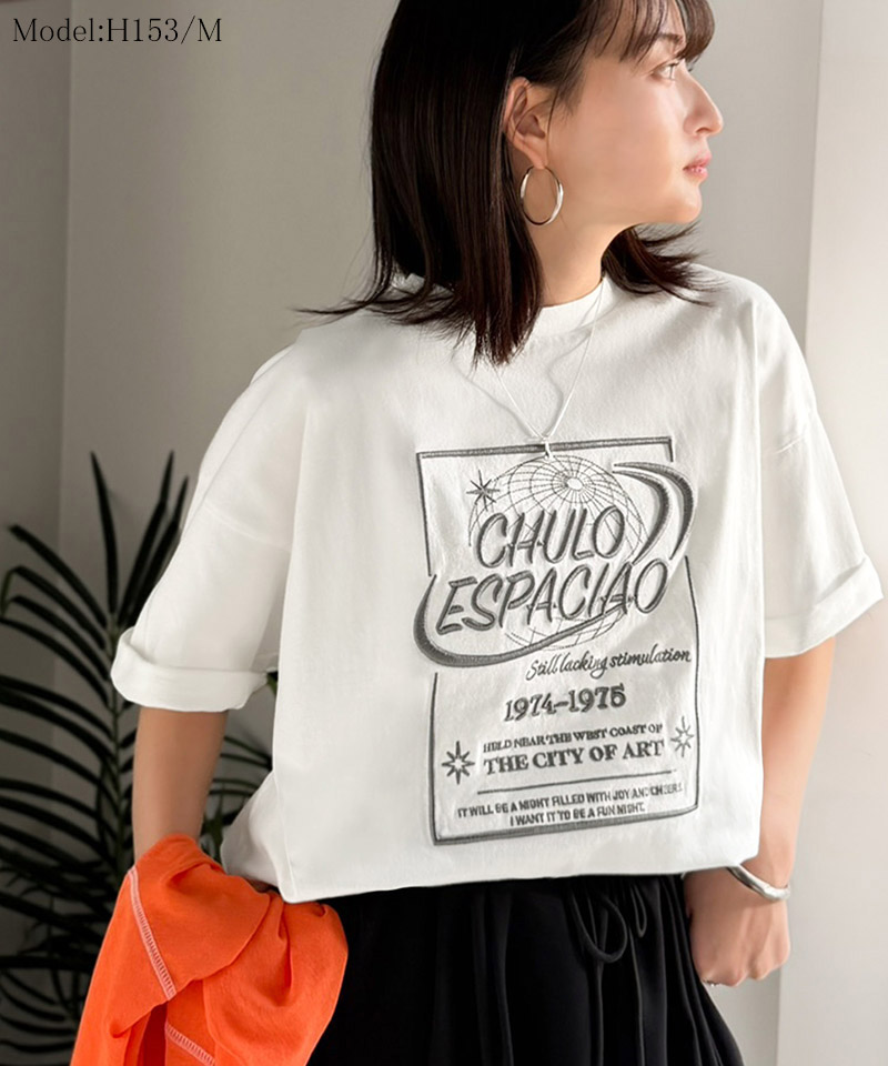 《JaVaジャバコラボ》シンプル派にも推したい！綿100％グラフィック刺繍Tシャツ（半袖） JaVa クラシカルエルフ jv1050356 | classicalelf | 03
