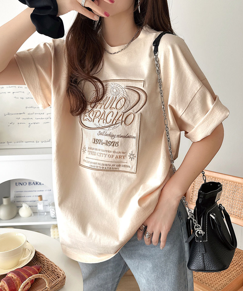 《JaVaジャバコラボ》シンプル派にも推したい！綿100％グラフィック刺繍Tシャツ（半袖） JaVa クラシカルエルフ jv1050356 | classicalelf | 07