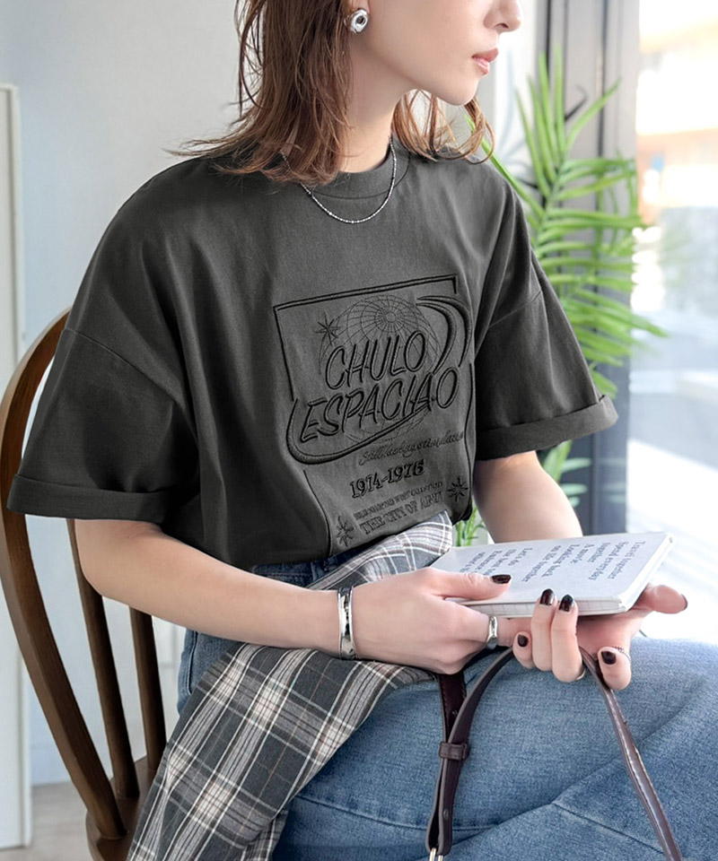 《JaVaジャバコラボ》シンプル派にも推したい！綿100％グラフィック刺繍Tシャツ（半袖） JaVa クラシカルエルフ jv1050356 | classicalelf | 10