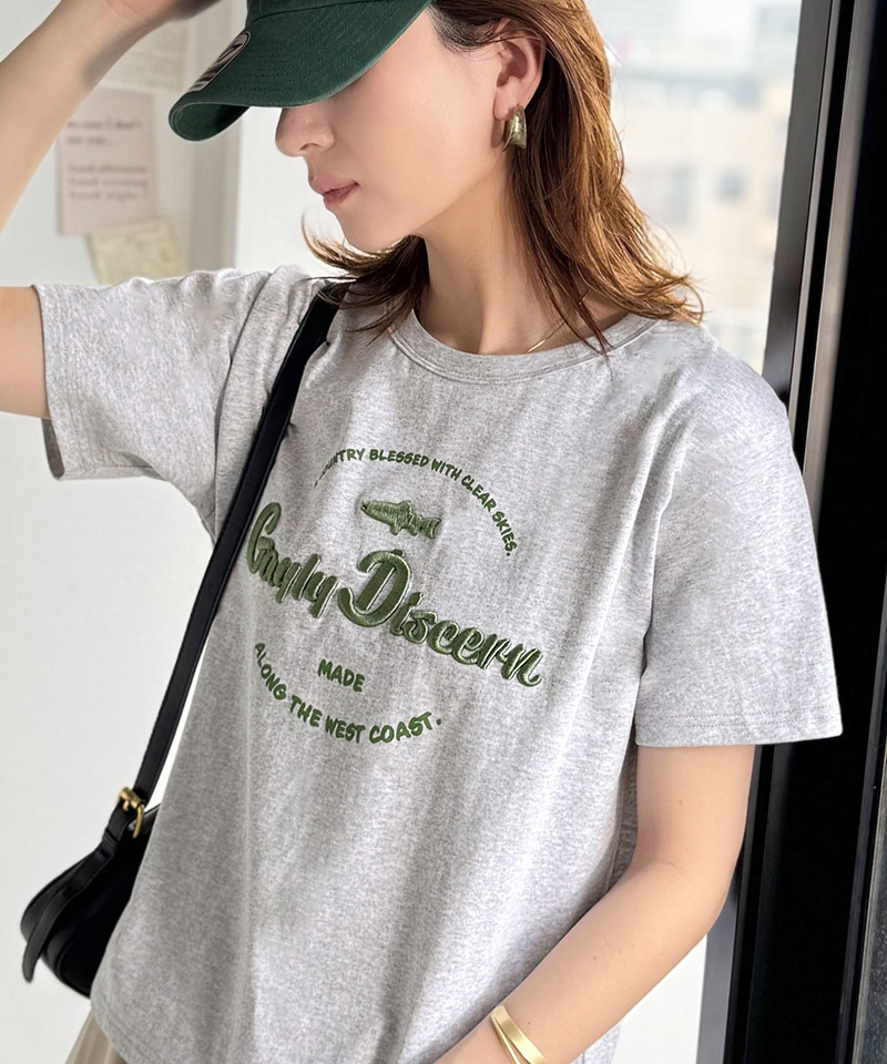 《java ジャバコラボ》 トップス カットソー レディース 刺繍Tシャツ 綿100％ おさかな プリント 遊び心 | classicalelf | 04