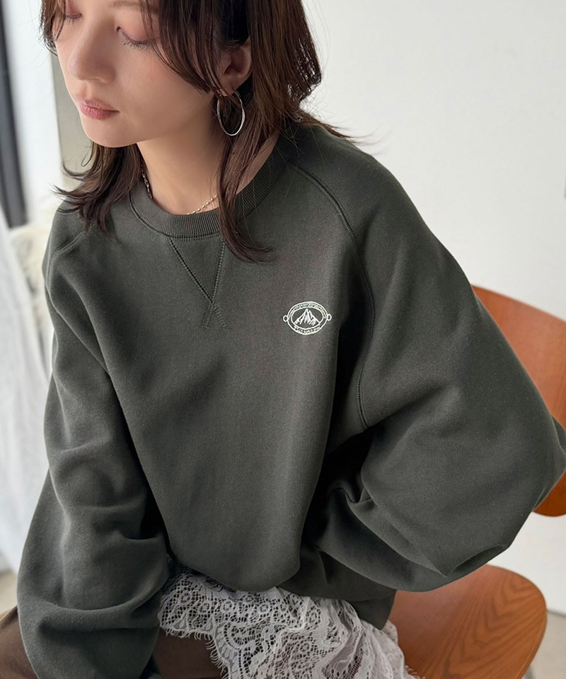 《JaVaジャバコラボ》裏起毛 バックプリント&ぷっくり厚盛刺繍スウェット JaVa クラシカルエルフ jv1050404 | classicalelf | 07