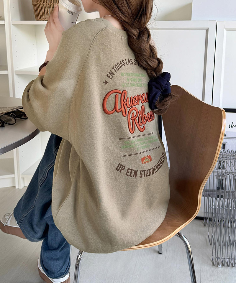 《JaVaジャバコラボ》裏起毛 バックプリント&ぷっくり厚盛刺繍スウェット JaVa クラシカルエルフ jv1050404 | classicalelf | 14