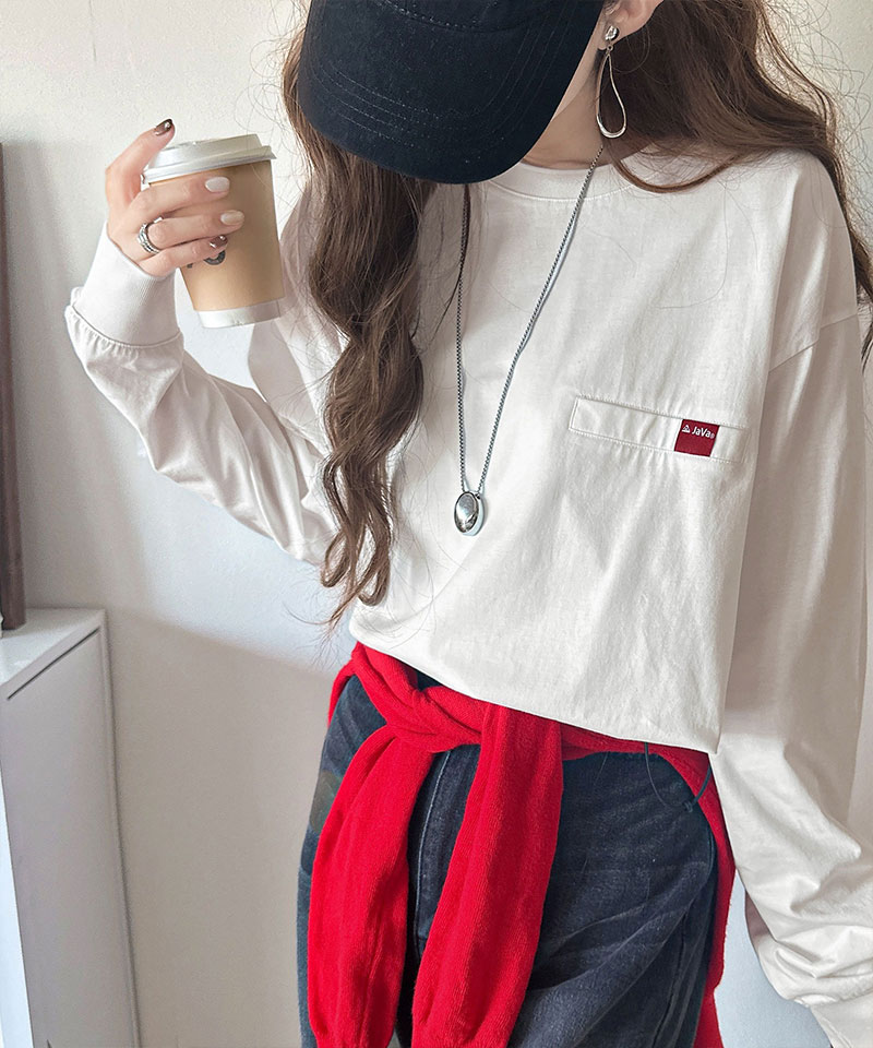 《JaVa ジャバコラボ》綿100％シルケット素材裾ドロストオーバーサイズTシャツ JaVa クラシカルエルフ jv1050408 | classicalelf | 07