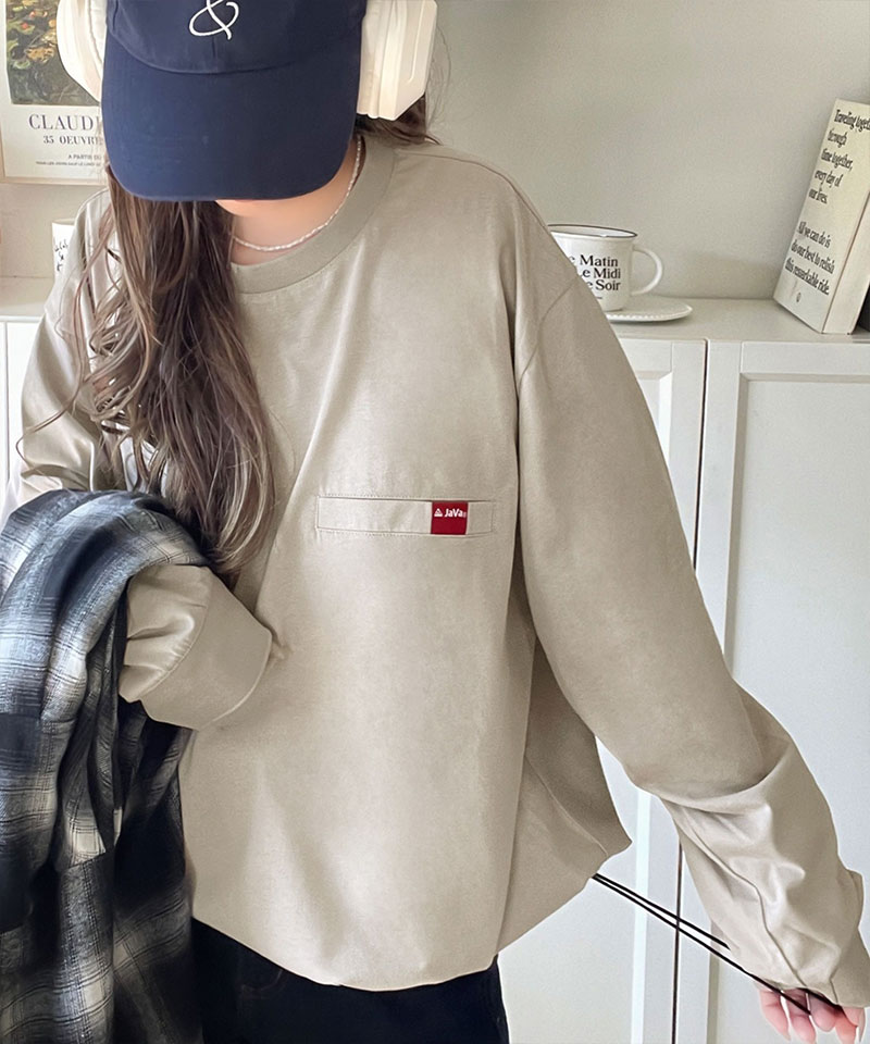 《JaVa ジャバコラボ》綿100％シルケット素材裾ドロストオーバーサイズTシャツ JaVa クラシカルエルフ jv1050408 | classicalelf | 14