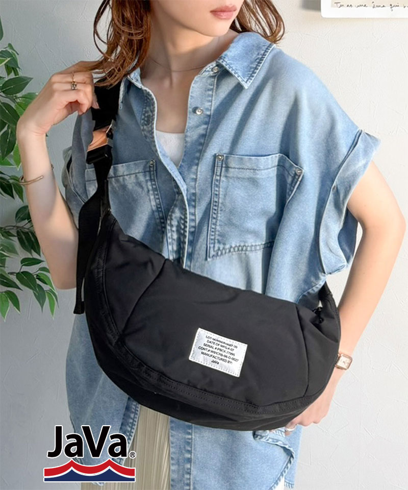 《java ジャバコラボ》 ボディバッグ レディース バッグ ショルダーバッグ 大容量 ラウンド クロワッサン | classicalelf