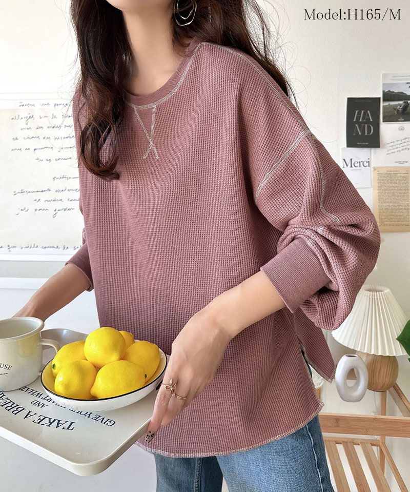《JaVaジャバ 別注》シンプルなのに格上げ。2way配色ワッフルロンTee JaVa クラシカルエルフ jv1260065 | classicalelf | 18