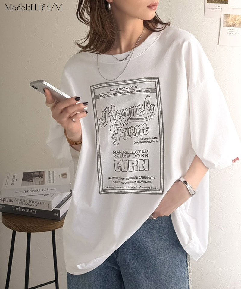 《JaVa ジャバコラボ》 【 接触冷感 機能付】 Tシャツ レディース 半袖 カットソー 前後2way ロゴ | classicalelf | 02
