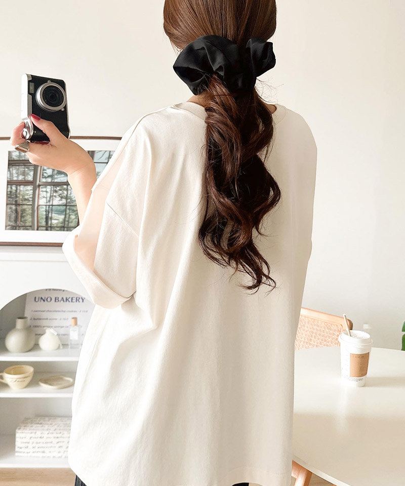 《JaVa ジャバコラボ》 【 接触冷感 機能付】 Tシャツ レディース 半袖 カットソー 前後2way ロゴ | classicalelf | 08