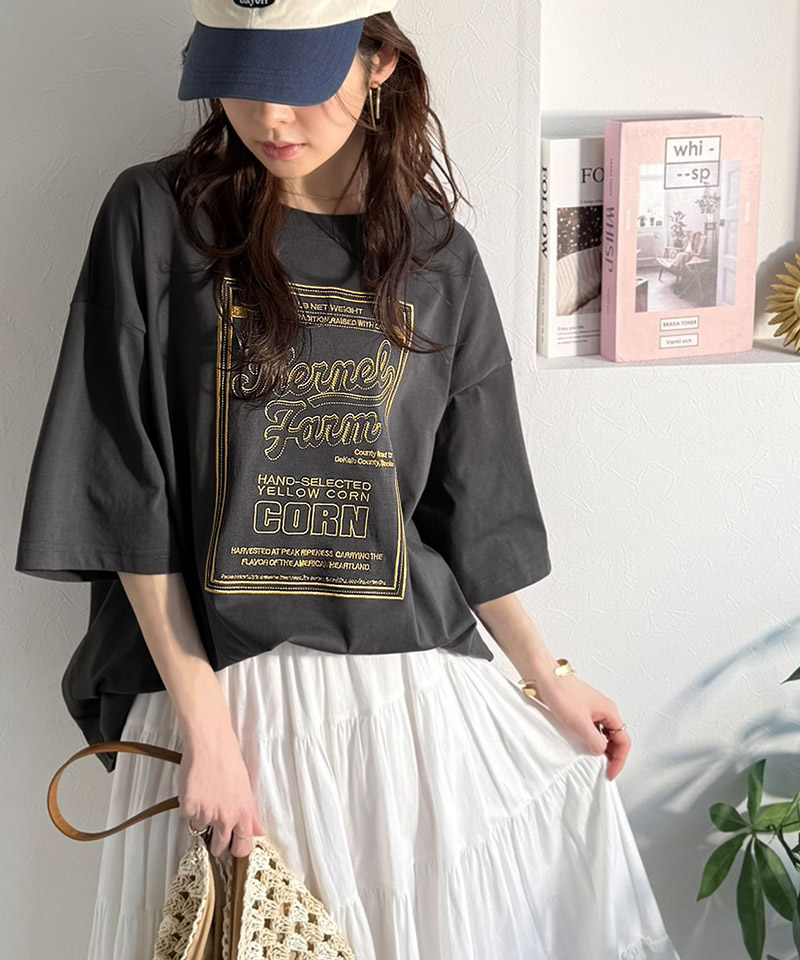 《JaVa ジャバコラボ》 【 接触冷感 機能付】 Tシャツ レディース 半袖 カットソー 前後2way ロゴ | classicalelf | 11