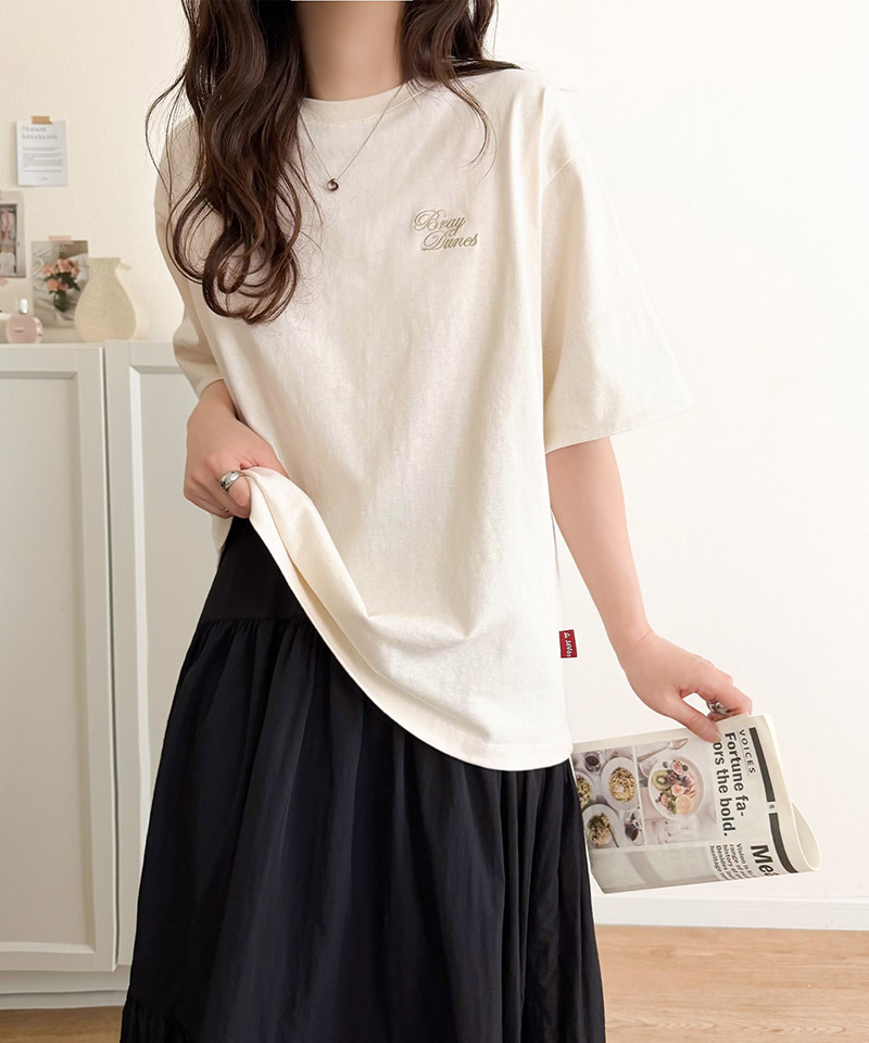 《JaVaジャバコラボ》綿100％ 胸刺繍入り 袖配色切り替え Tシャツ JaVa クラシカルエルフ jv1330106 | classicalelf | 04