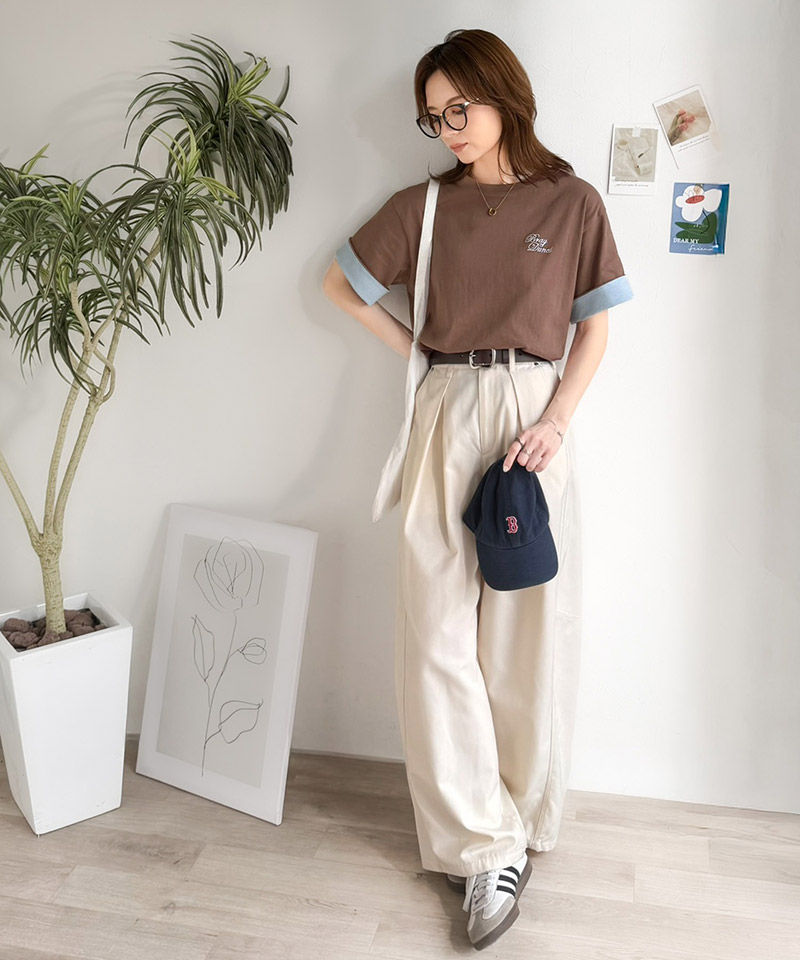 《JaVaジャバコラボ》綿100％ 胸刺繍入り 袖配色切り替え Tシャツ JaVa クラシカルエルフ jv1330106 | classicalelf | 13