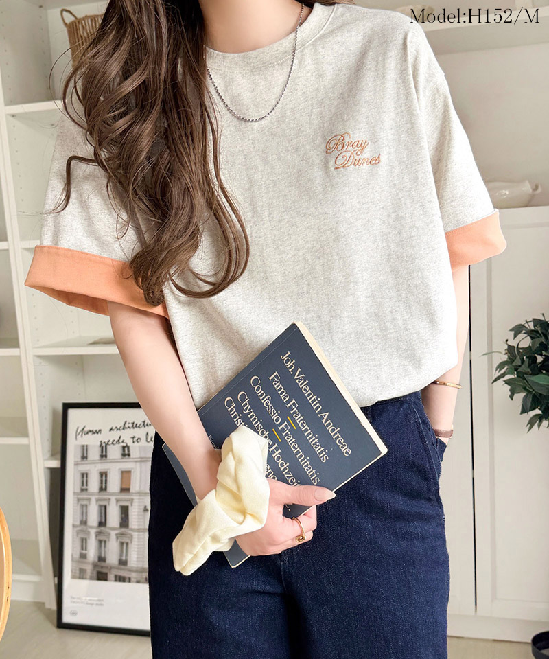 《JaVaジャバコラボ》綿100％ 胸刺繍入り 袖配色切り替え Tシャツ JaVa クラシカルエルフ jv1330106 | classicalelf | 15
