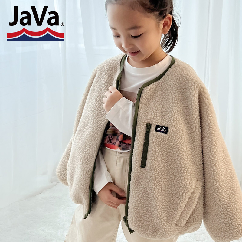 《javaジャバ コラボ》キッズ トップス アウター ブルゾン 子供服 男の子 女の子 親子コーデ お揃い 2WAY リバーシブル ボア フリース | classicalelf | 13