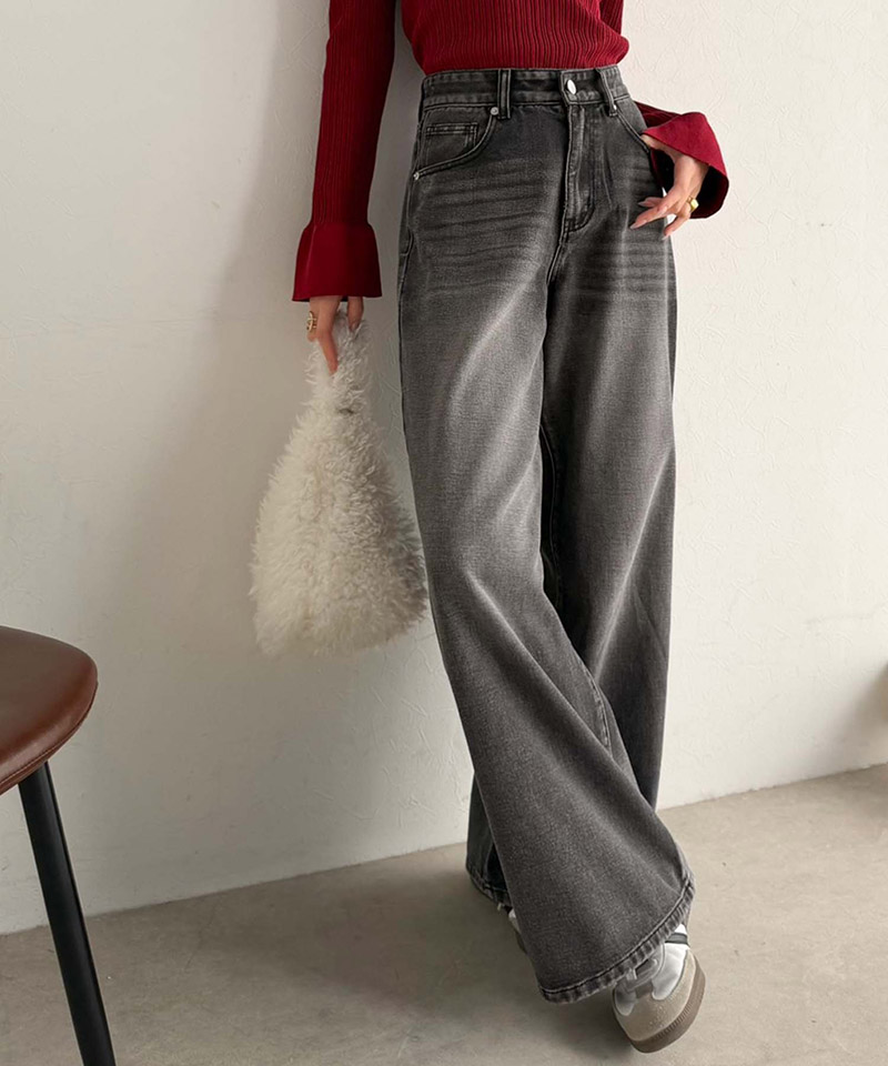 【mily bilet】バッグリボンポケットワイドデニムパンツ  mily bilet クラシカルエルフ mi0909033 | classicalelf | 07