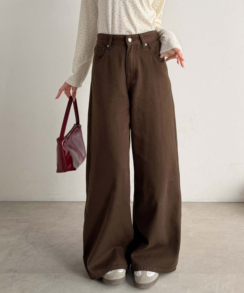 【mily bilet】バッグリボンポケットワイドデニムパンツ  mily bilet クラシカルエルフ mi0909033 | classicalelf | 09
