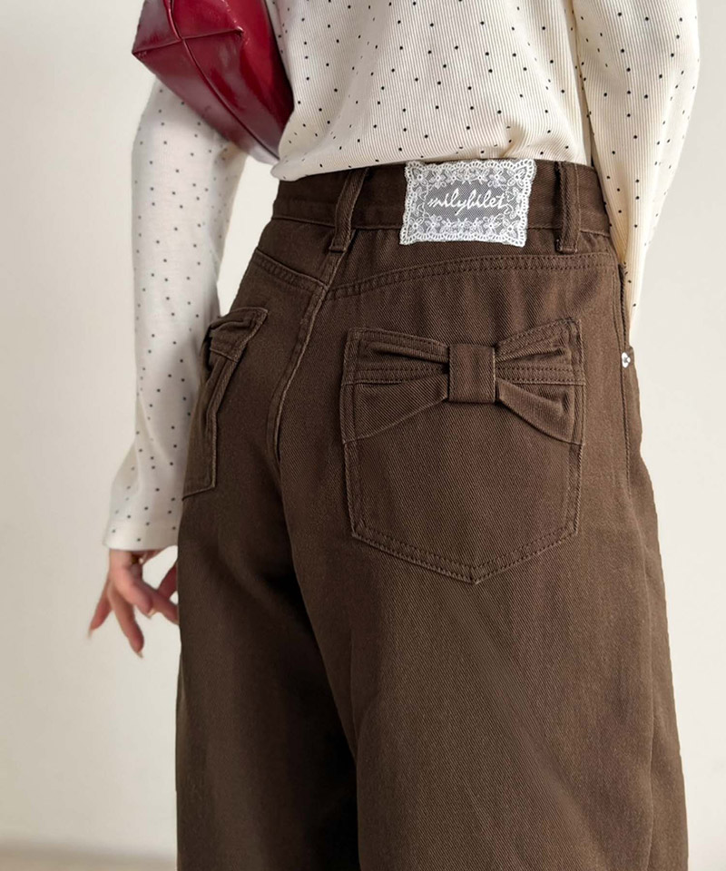 【mily bilet】バッグリボンポケットワイドデニムパンツ  mily bilet クラシカルエルフ mi0909033 | classicalelf | 11