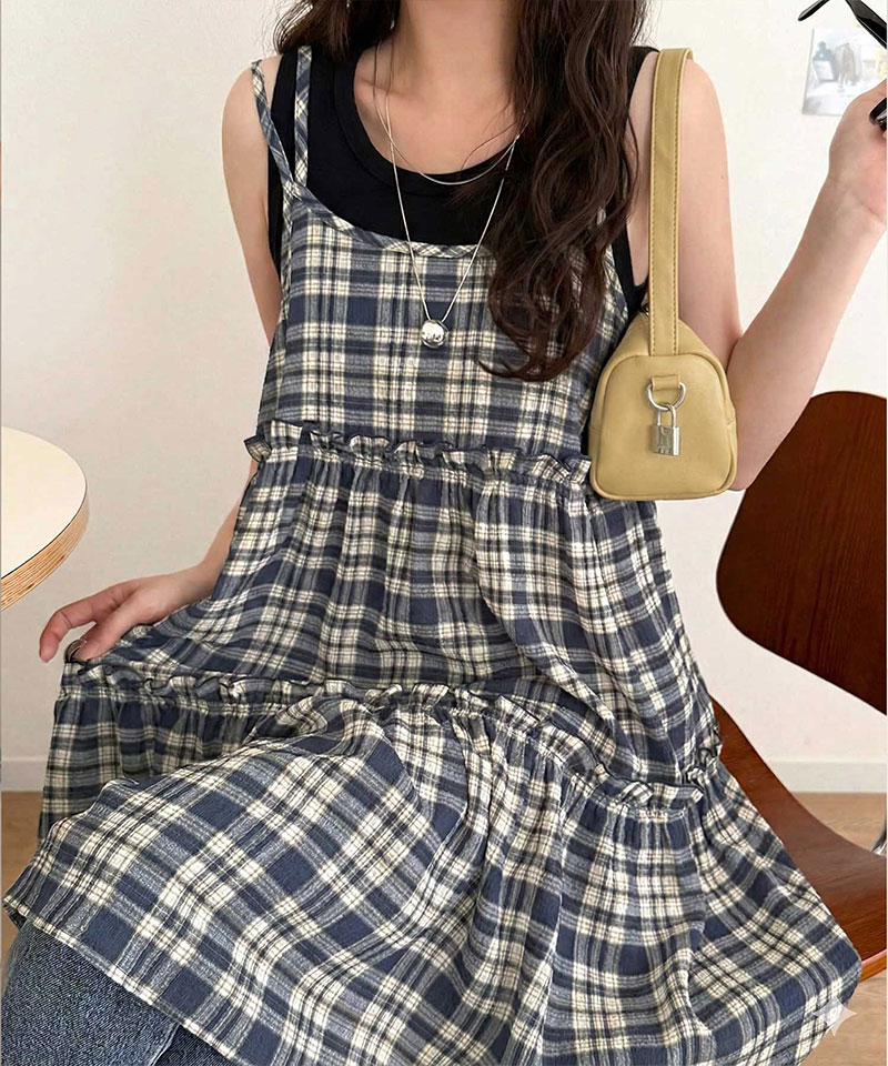 【mily bilet】チュニック キャミソール キャミワンピース ミニ トップス キャミソール レディース シアー ティアード キャミ チュニック バックリボン | classicalelf | 12