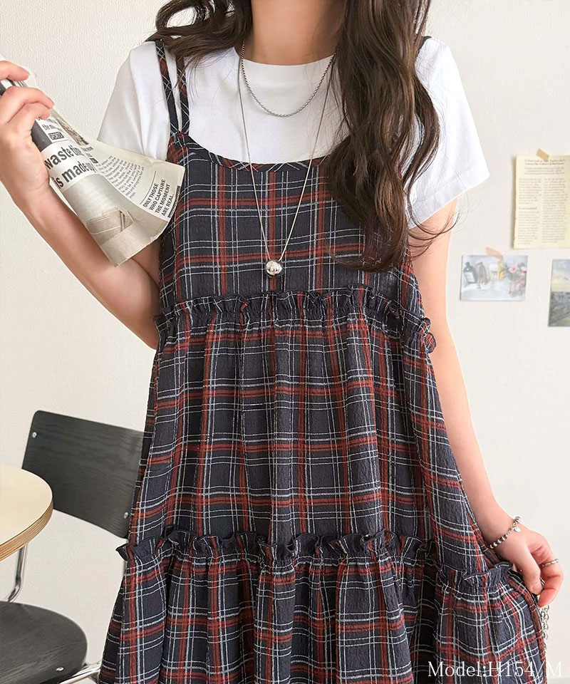 【mily bilet】チュニック キャミソール キャミワンピース ミニ トップス キャミソール レディース シアー ティアード キャミ チュニック バックリボン | classicalelf | 13