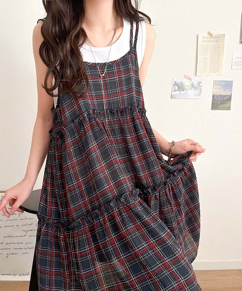 【mily bilet】チュニック キャミソール キャミワンピース ミニ トップス キャミソール レディース シアー ティアード キャミ チュニック バックリボン | classicalelf | 14