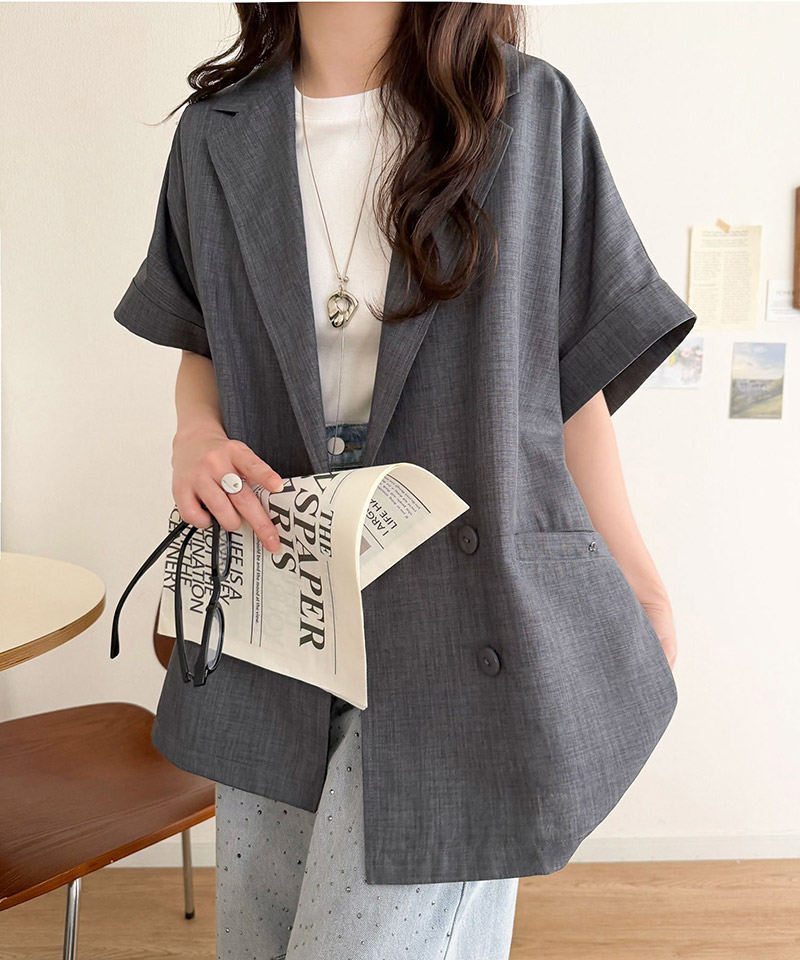 【mily bilet】アウター ジャケット レディース テーラードジャケット 半袖 半袖ジャケット 大人可愛い | classicalelf | 10