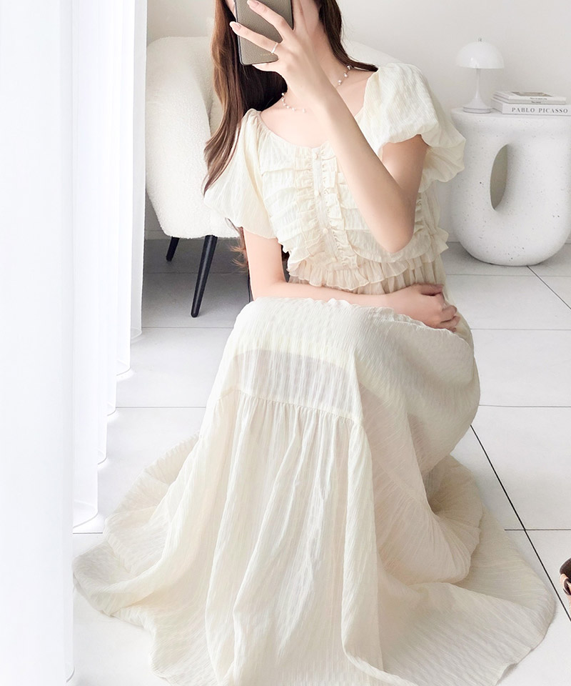 【mily bilet】オフショル2wayギャザードッキングロングワンピース mily bilet クラシカルエルフ mi1019138 | classicalelf | 05