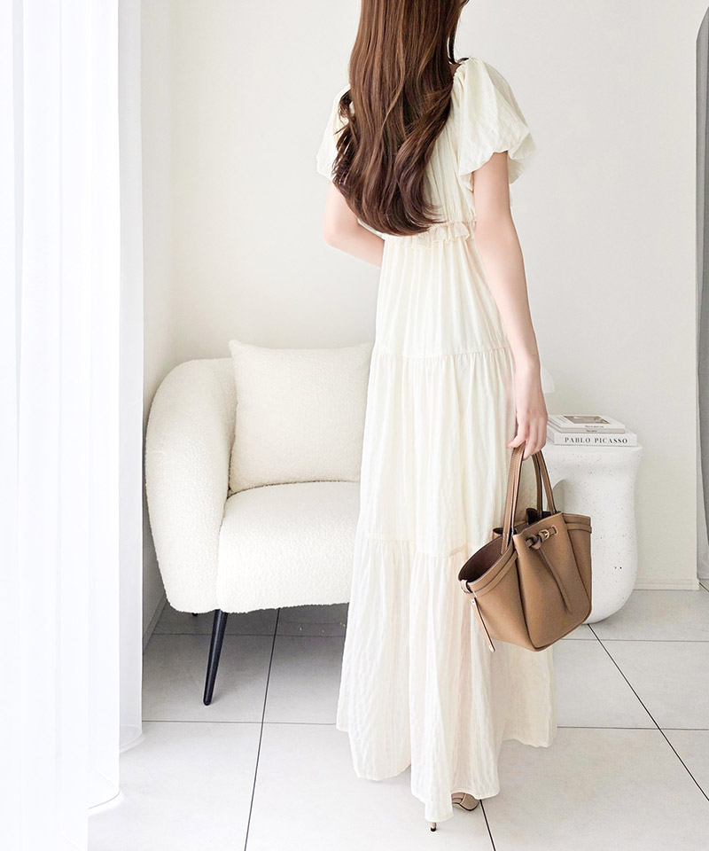【mily bilet】オフショル2wayギャザードッキングロングワンピース mily bilet クラシカルエルフ mi1019138 | classicalelf | 06