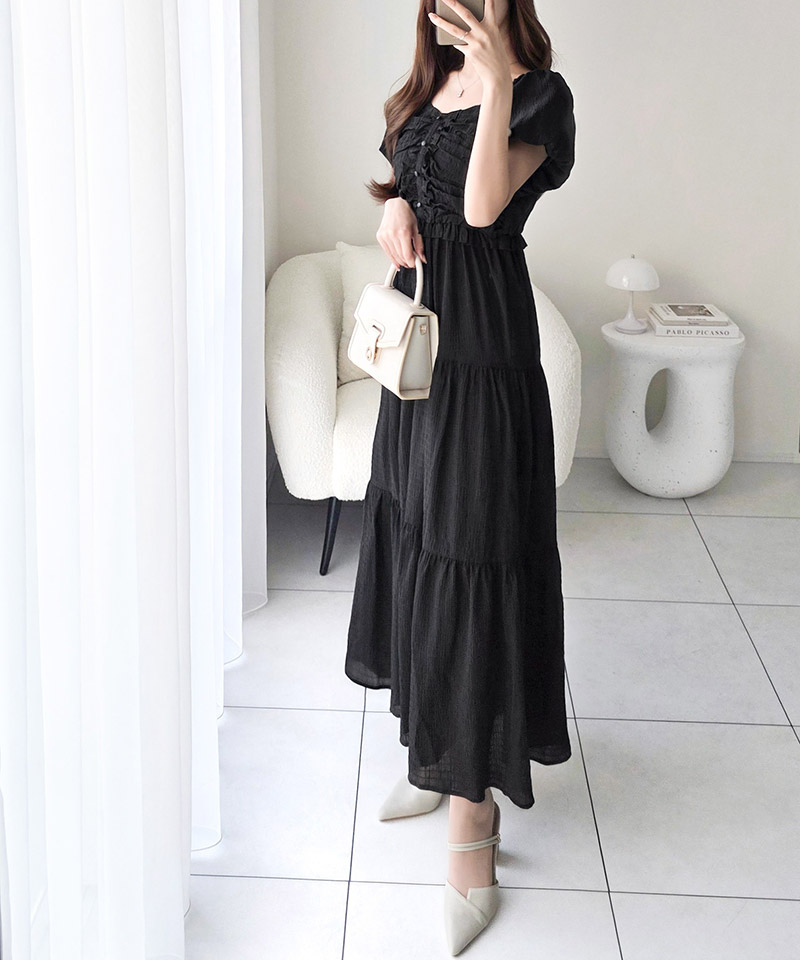 【mily bilet】オフショル2wayギャザードッキングロングワンピース mily bilet クラシカルエルフ mi1019138 | classicalelf | 09