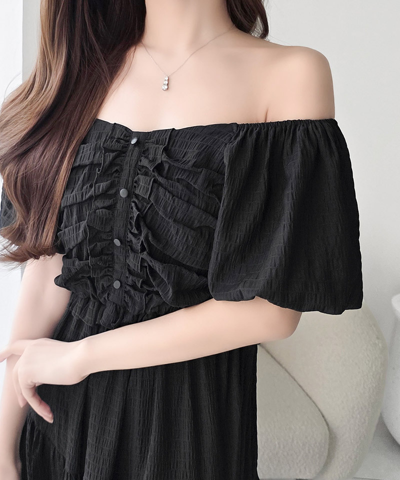 【mily bilet】オフショル2wayギャザードッキングロングワンピース mily bilet クラシカルエルフ mi1019138 | classicalelf | 11