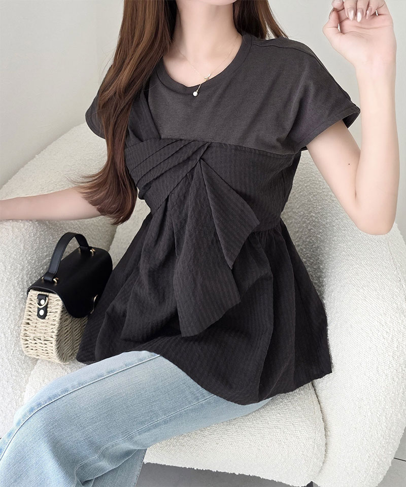 【mily bilet】リボンビスチェドッキングTシャツT mily bilet クラシカルエルフ mi1019145 | classicalelf | 06