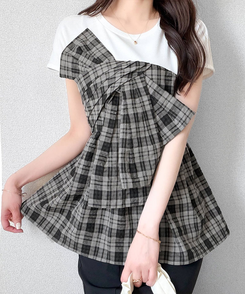 【mily bilet】リボンビスチェドッキングTシャツT mily bilet クラシカルエルフ mi1019145 | classicalelf | 10