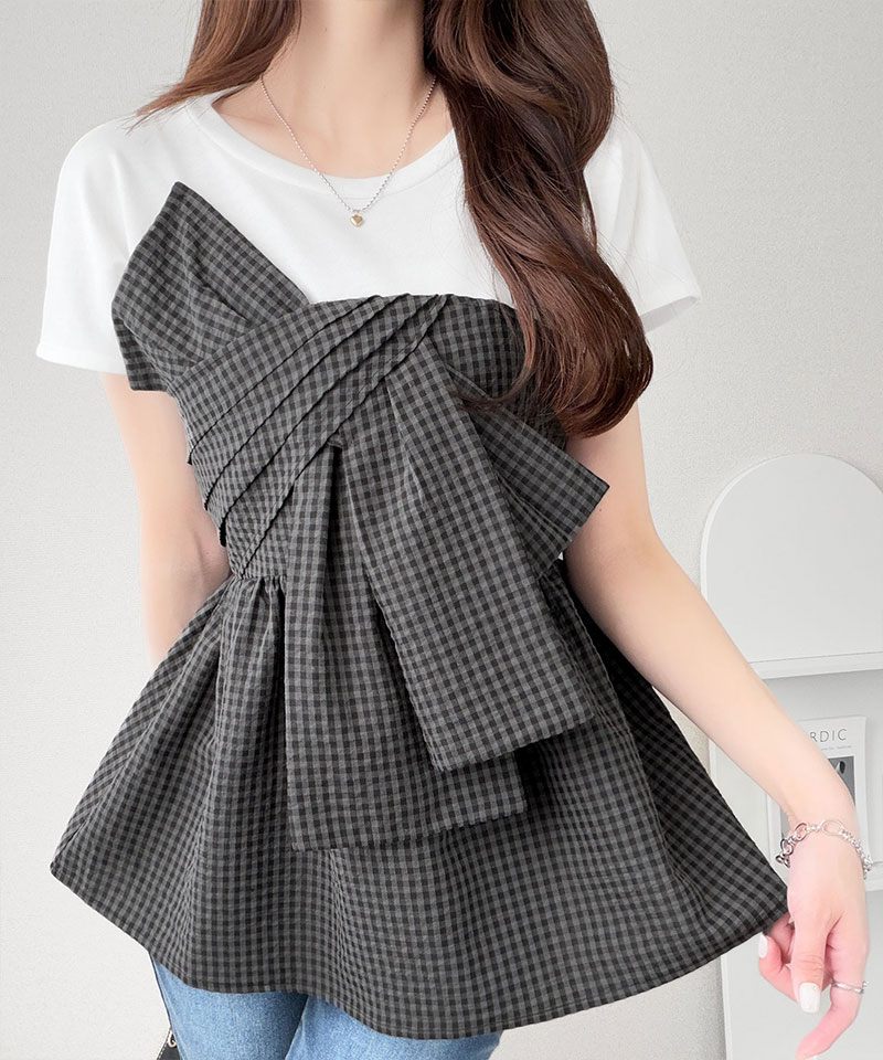 【mily bilet】リボンビスチェドッキングTシャツT mily bilet クラシカルエルフ mi1019145 | classicalelf | 14