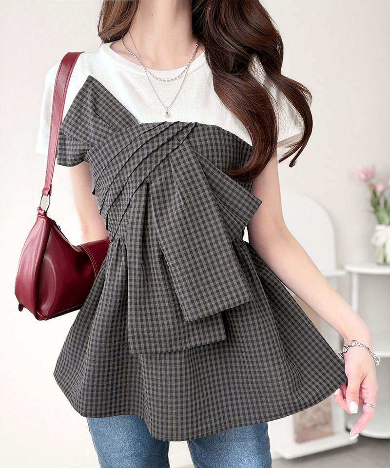 【mily bilet】リボンビスチェドッキングTシャツT mily bilet クラシカルエルフ mi1019145 | classicalelf | 15