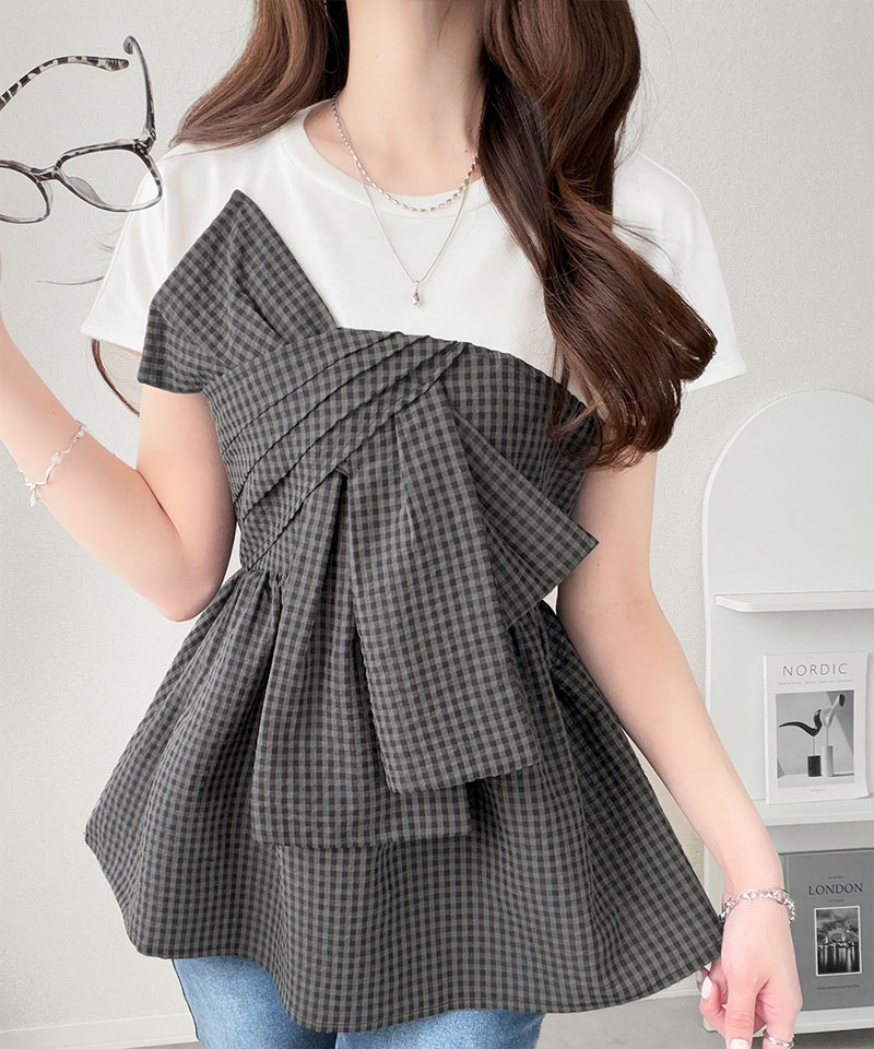【mily bilet】リボンビスチェドッキングTシャツT mily bilet クラシカルエルフ mi1019145 | classicalelf | 16