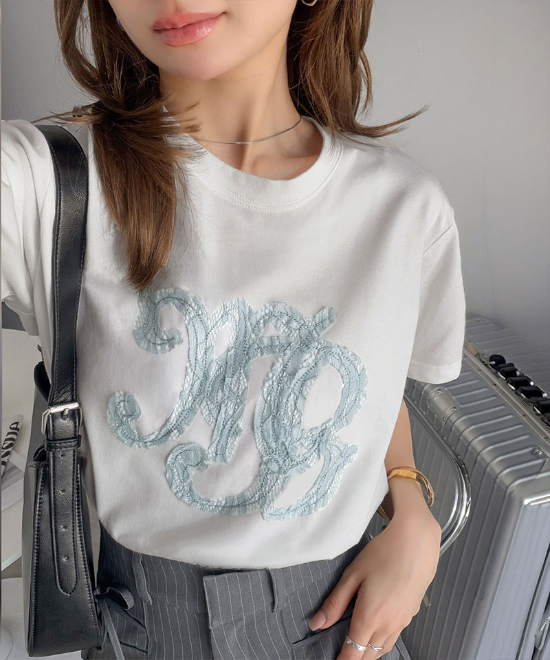 【mily bilet】レースワッペン半袖Tシャツ mily bilet クラシカルエルフ mi1029185 | classicalelf | 04