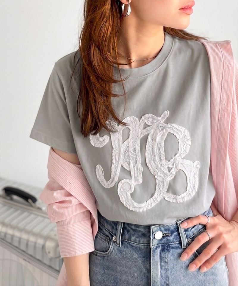【mily bilet】レースワッペン半袖Tシャツ mily bilet クラシカルエルフ mi1029185 | classicalelf | 09