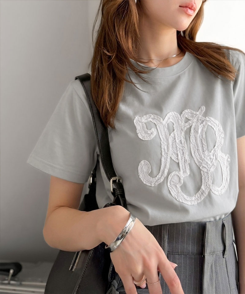 【mily bilet】レースワッペン半袖Tシャツ mily bilet クラシカルエルフ mi1029185 | classicalelf | 11