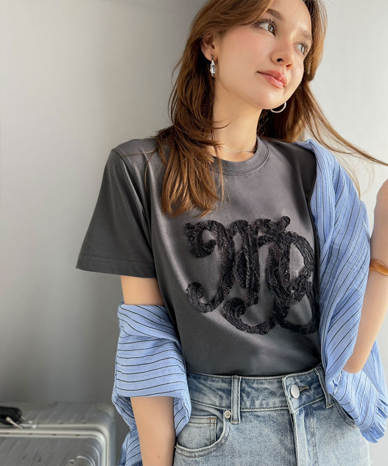 【mily bilet】レースワッペン半袖Tシャツ mily bilet クラシカルエルフ mi1029185 | classicalelf | 15