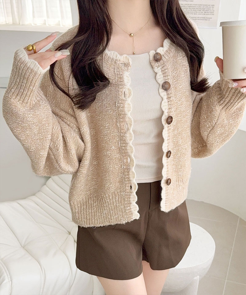 【mily bilet】前後2WAYスカラップ配色MIXヤーンニットカーディガン mily bilet クラシカルエルフ mi1029188 | classicalelf | 10