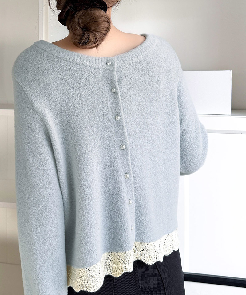 【mily bilet】前後2way配色ニットレースカーディガン mily bilet クラシカルエルフ mi1029195 | classicalelf | 13