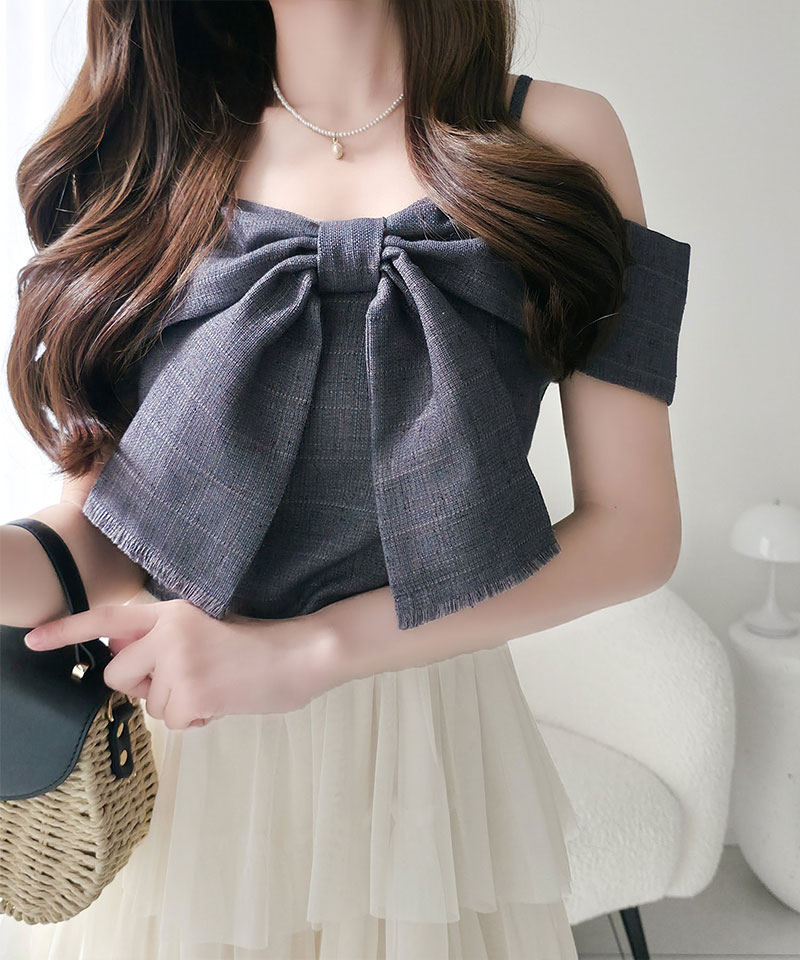 【mily bilet】ワンピース レディース リボン デザイン トップス チュールスカート ドッキング キャミ ワンピ ロング丈 きれいめ オン オフ 大きいサイズ | classicalelf | 11