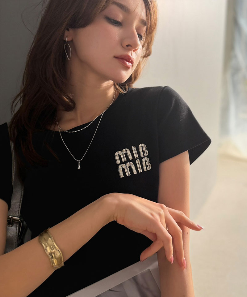 【mily bilet】 tシャツ レディース 半袖 トップス ロゴ ワッペン コンパクト Tee 半袖 デイリー 着回し | classicalelf | 12
