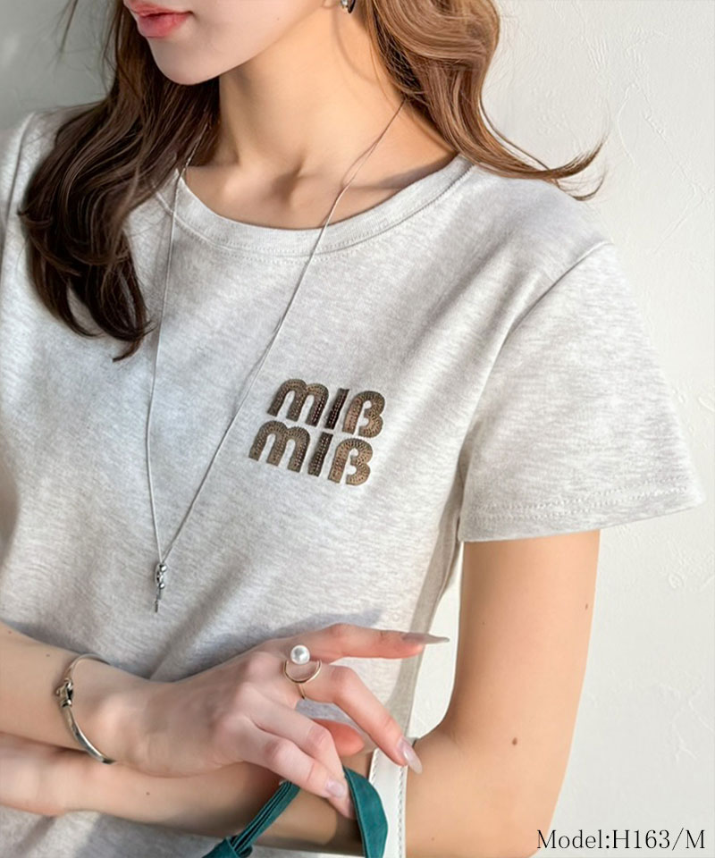【mily bilet】 tシャツ レディース 半袖 トップス ロゴ ワッペン コンパクト Tee 半袖 デイリー 着回し | classicalelf | 14