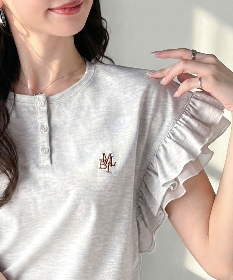 【mily bilet】 きれいめ 半袖 tシャツ レディース ロゴ トップス きれいめ カジュアル ふわっと 華やか | classicalelf | 09